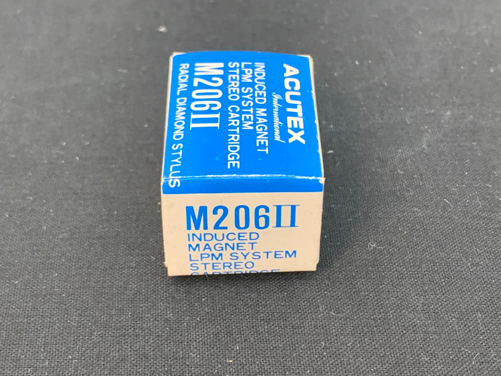 ACUTEX M206II INDUCED MAGNET LPM SYSTEM STEREO CARTRIDGE NEW OLD STOCK