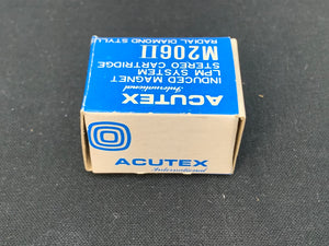 ACUTEX M206II INDUCED MAGNET LPM SYSTEM STEREO CARTRIDGE NEW OLD STOCK