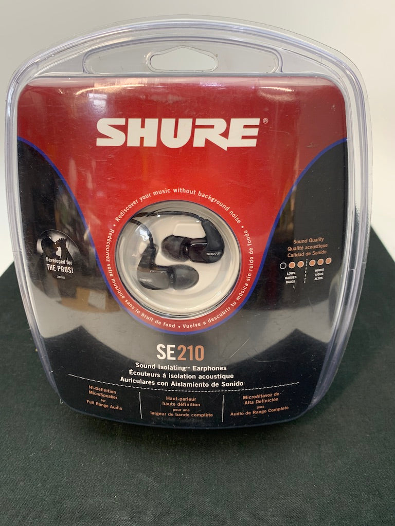 SHURE SE210 SOUND ISOLATING EARPHONES