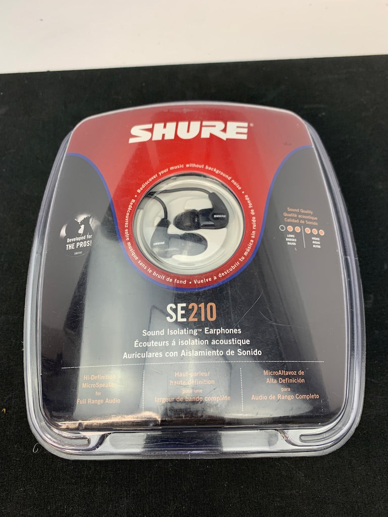 SHURE SE210 SOUND ISOLATING EARPHONES