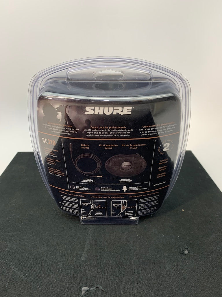 SHURE SE210 SOUND ISOLATING EARPHONES