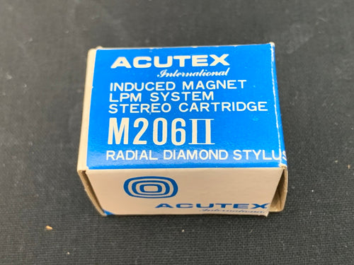 ACUTEX M206II INDUCED MAGNET LPM SYSTEM STEREO CARTRIDGE NEW OLD STOCK